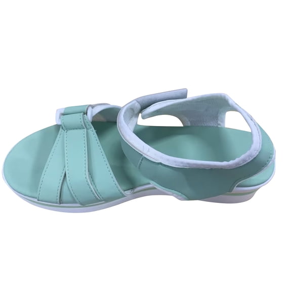 Women's Summer Size Open-toe Jiggle Sandals With Wedge And Fish Mouth Sandals for Women Green 38
