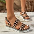 thumbnail image 1 of Women's Summer Size Wedge Fish Mouth Roman Sandals Summer Sandals for Women Camouflage 37, 1 of 8