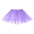 thumbnail image 1 of Women's Tennis Skirts Summer Elegant Ballet Skirt for Adults chiffon layered tutu with mesh overlay flowing performance practice for daily wear Gray One Size, 1 of 4