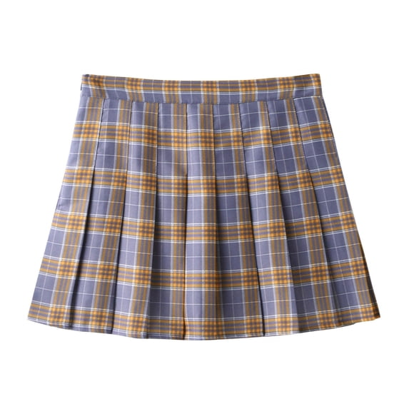 Women's Tennis Skirts Summer Women's A-line High Waist Culottes Pleated Printed Skirt for Casual Daily Wear Flowy Summer Fashion Gray S
