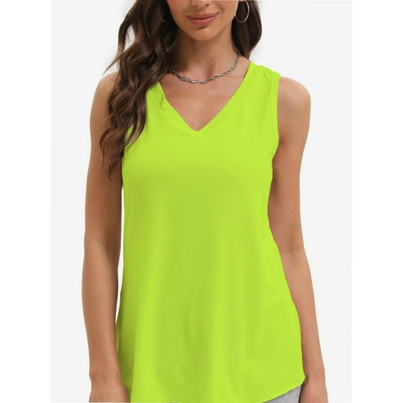 Women's Summer Sleeveless Blouse Casual Tank Flowy Tops for Women