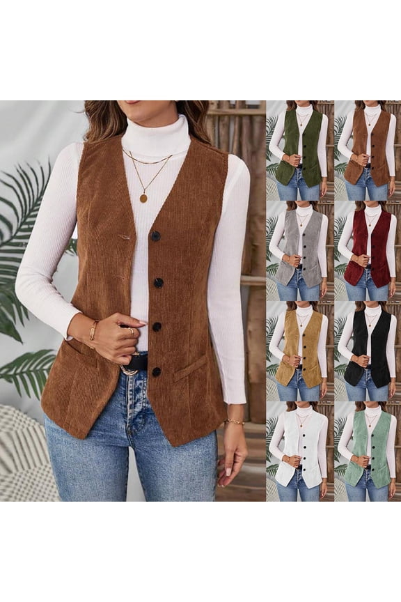Women's Summer Sleeveless Button Down Cardigan Jacket Vest Tops for Casual Daily Wear Loungewear Vacation Beach Outfits Fashion Essential Gift for Ladies | Sopatenor,Gray XL