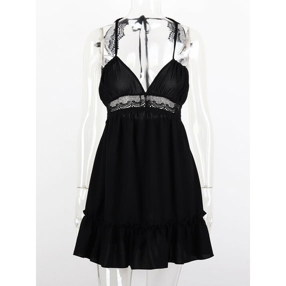 Women's Summer Sleeveless Dress Bohemia Backless Beach Short Dresses