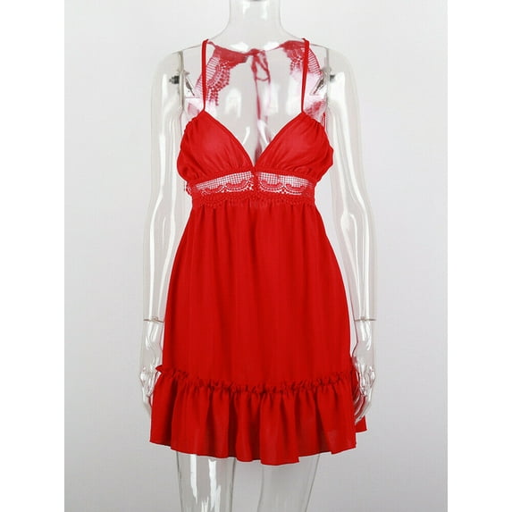 Women's Summer Sleeveless Dress Bohemia Backless Beach Short Dresses