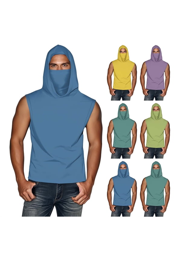 Women's Summer Sleeveless Hooded Sun Protection Top Tops Shirts Blouses Solid Color Ice Silk Upf Casual Travel Beach Vacation Fashion Essential Gift for Women | Ihhddx,Blue L