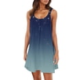 thumbnail image 1 of Women's Summer Sleeveless Pleated Casual Dress Fashionable Shoulder Strap Beach Boho Flowy Swing Cover Up Comfortable Loose Fit Womens Casual Trendy Midi Dresses, 1 of 4