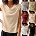 thumbnail image 1 of Women's Summer Sleeveless Round Neck Tank Top Cami Bodysuit Solid Color Comfy Casual Daily Wear Vacation Beach Loungewear Fashion Essential Gift for Ladies | CSEONE,White XL, 1 of 8