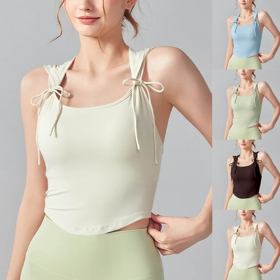 Women's Summer Sleeveless Round Neck Tank Tops Cami Blouses Solid Color Casual Daily Wear Loose Fit Soft Breathable Vacation Beach Loungewear Fashion Essential Gift for Women