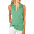 thumbnail image 1 of Women's Summer Sleeveless T Shirts Solid Color Casual Vest, 1 of 2