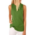 thumbnail image 1 of Women's Summer Sleeveless T Shirts Solid Color Casual Vest, 1 of 2