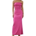 thumbnail image 1 of Women's Summer Slim Maxi Dress Backless Off Shoulder Wedding Formal Elegant Luxurious Evening Dress-h-M, 1 of 7