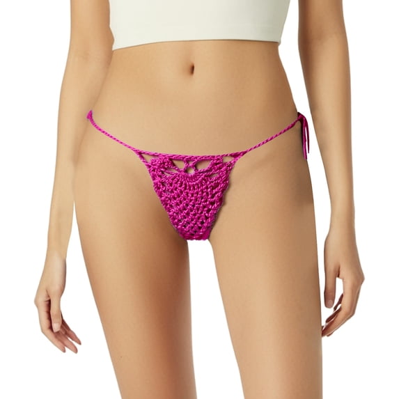 Women's Summer Solid Color Fashion Retro Style Beach Woven Flower Bud Hollow Shorts Swimming Trunks Swim Pants for Boys 6-7 Board Shorts for Women Skirted Bathing Suits for Women Girls Bikini Bottoms