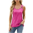 thumbnail image 1 of Women's Summer Solid Lace V-Neck Bubble Short Sleeve Solid T-Shirt Top, 1 of 4