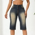 Women's Summer Straight Loose Fashion Casual Middle Pants Jeans