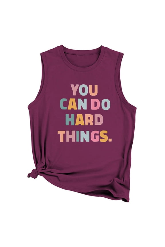 Women's Summer Stylish Comfort Printed Tank Top, Polyester, for All Seasons, High Quality