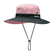Women's Summer Sun Bucket Hats, UV Protection Beach Hats Foldable Mesh Fishing Cap for Women