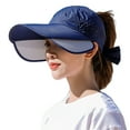 thumbnail image 1 of Women's Summer Sun Bucket Hats UV Protection Hiking Adjustable Retractable Brim Beach Outdoor Sun Cap, 1 of 8