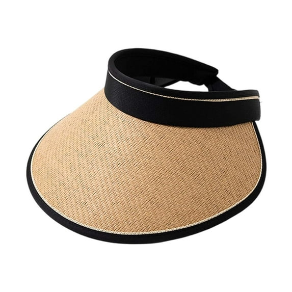 Women's Summer Sun Hat Wide Brim Breathable Outdoor Beach Hat With Windproof Strap Visors for Women Pack Woven Visor Doors Hat Beach Floppy Hats Where The Road Ends Hat Boys Sunhat Pool Caps for Women