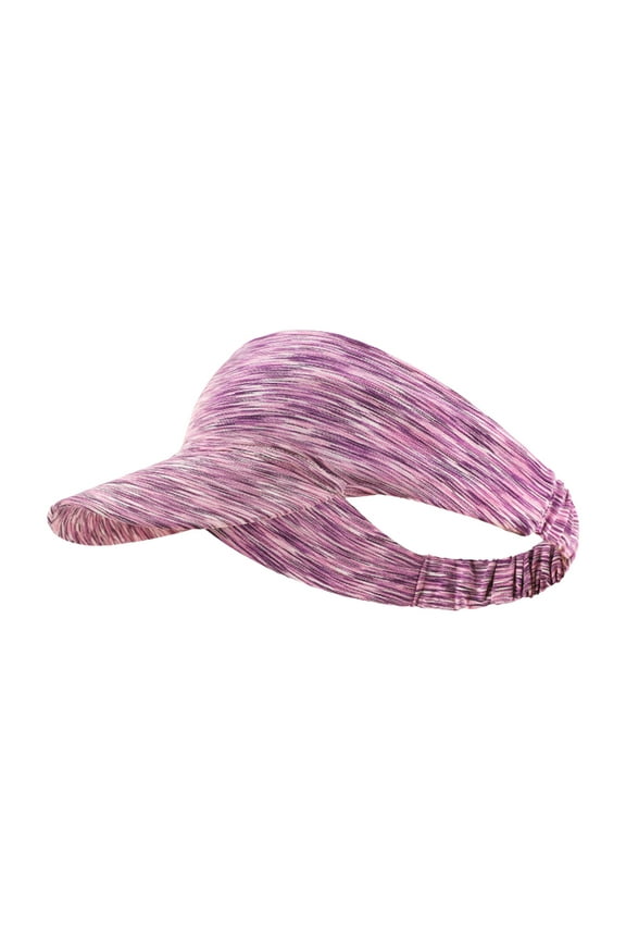 Women's Summer Sun Visors Cap - Empty Top, Wide Brim, Sweat - Wicking, Stretchable, Fashionable Rainbow Colors