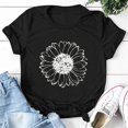 thumbnail image 1 of Women's Summer Sunflower T Shirt Cute Flower Graphic Loose Tees Crew Neck Short Sleeve Casual Tops, 1 of 7