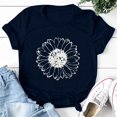 thumbnail image 1 of Women's Summer Sunflower T Shirt Cute Flower Graphic Loose Tees Crew Neck Short Sleeve Casual Tops, 1 of 7