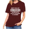 thumbnail image 1 of Women's Summer T Shirts Letter Print Crew Neck Short Sleeve Graphic Basic Tee Casual Loose Fit Going out Tops (3XL, Wine), 1 of 5