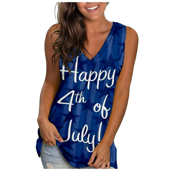 Women's Summer Tank Tops V Neck Sleeveless Loose Fit Solid Cami Shirts Beach Vacation Outfits Casual Flowy Trendy Clothes