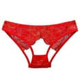 thumbnail image 1 of Women's Summer Thin Lace Hollow Underwear - Sexy Ribbons Design, M/L, Waist 56-74cm, Daily/Nightwear, 1 of 3