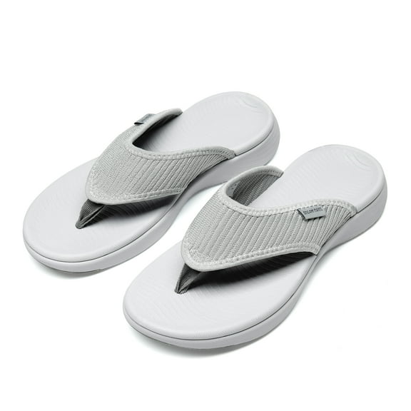 Women's Summer Thong Sandals Comfort Heel Cushion Support-Soft Non Slip Soles Flip Flops