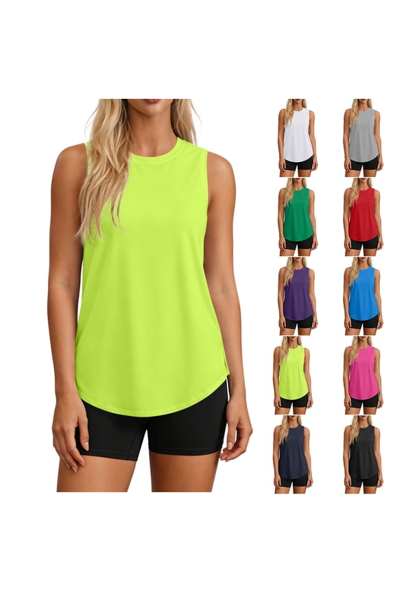 Women's Summer Tops UPF 50+ Sun Protection Sleeveless Top In Breathable Fabric Casual Tee for Everyday Wear