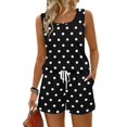 thumbnail image 1 of Women's Summer Two Piece Sets,Casual Matching Tank Tops and Shorts Outfits with Pockets,Sleeveless Vacation Lounge Wear for Travel Beach Home Beige L, 1 of 9