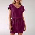 thumbnail image 1 of Women's Summer V Neck Street Style Casual T Shirt And Short Skirt Set Athletic Skirts Women Women Swimsuit Skirt Bottom Bathing Suits Women with Shorts X Large Satin Skirt Long Light Swimsuit Bottoms, 1 of 7