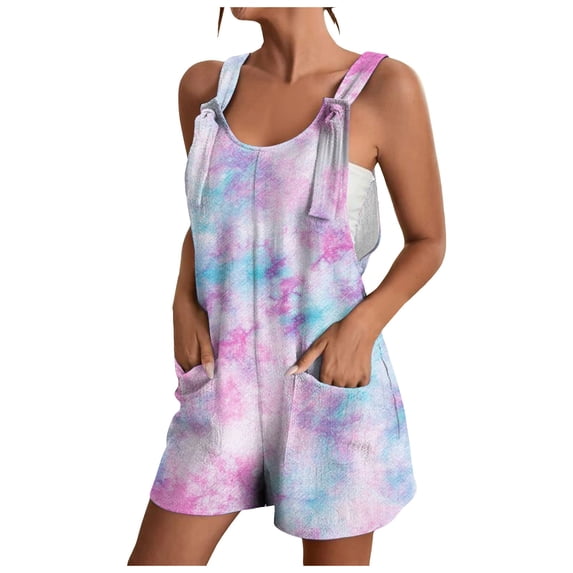 Women's Summer Wide Leg Linen Jumpsuits Dressy V Neck Sleeveless Casual Pants Rompers 2024 Vacation Beach Outfits