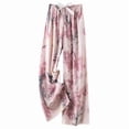 thumbnail image 1 of Women's Summer Wide Leg Pants Cotton Lightweight Fashion Print Drawstring Waist Casual Pants Daily Wear (Free Size, Multicolor), 1 of 4
