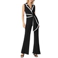 thumbnail image 1 of Women's Summer Wide Leg Sleeveless Romper - Casual Comfortable Jumpsuit for Daily Wear & Home Relax, 1 of 6