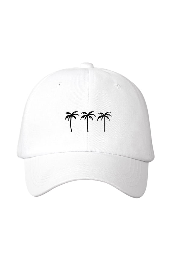 Women's Sun Baseball Casual Coconut Tree Printed Spring Summer Outdoor Baseball Cap baseball hat White One Size