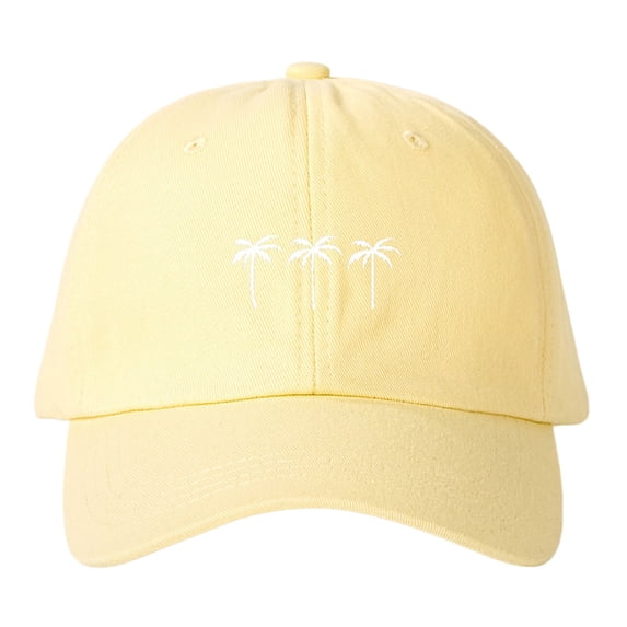 Women's Sun Baseball Casual Coconut Tree Printed Spring Summer Outdoor Baseball Cap baseball hat Yellow One Size