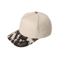 thumbnail image 1 of Women's Sun Baseball Retro Leopard Print Contrast Brim Adjustable Summer Trucker Baseball Cap baseball hat Brown One Size, 1 of 7