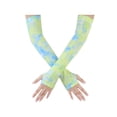 thumbnail image 1 of Women's Sun Cover Arm Stretch Cooling Tie-Dye Compression Sleeves for Female Outdoor Sport Climbing Running Biking Yellow, 1 of 6