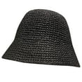 thumbnail image 1 of Women's Sun Hat Handmade Straw Bucket Wide Brim Summer Cap UPF 50+ Packable Travel Beach Hat for Outdoor Activities, 1 of 3