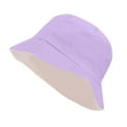 thumbnail image 1 of Women's Sun Hat, Purple Unisex Double Side Wear Reversible Bucket Hat Trendy Cotton Twill Sun Hat, Sun Hat Women, One Size, Sun Hats for Women, Womens Sun Hat, 1 of 4