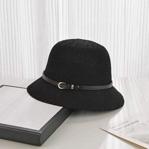 Women's Sun Hat Simple Linen Breathable Refreshing Hat Summer Travel Sunscreen Sun Ribbon Decoration Foldable Straw Hat Gift Packable Straw Sun Hats UV Protection Wide Brim Summer Beach Travel Flowe
