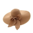 thumbnail image 1 of Women's Sun Hat Wide Brim for Maximum UV Protection Lightweight Summer Outdoor Foldable Beach Hat Portable Travel Accessory Floppy Sunshade Visor Khaki, 1 of 2