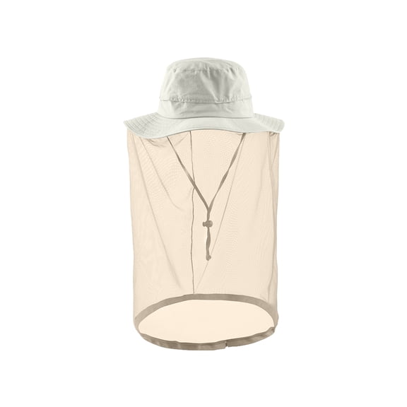 Women's Sun Hat with Face Cover, Wide Brim Foldable Bucket Hat with Detachable Mesh Veil, UPF 50  for Beach, Fishing & Travel One Size