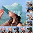 thumbnail image 1 of Women's Sun Hats Shawl Design Large Brim UV Protection Foldable Fishing Hiking Cap, 1 of 8