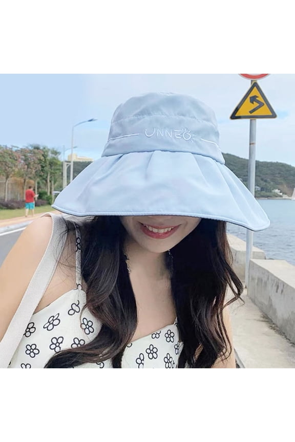 Women's Sun Hats with Bow, Foldable Lightweight UV Protection Bucket Hat Girls Summer Sunshade Cap