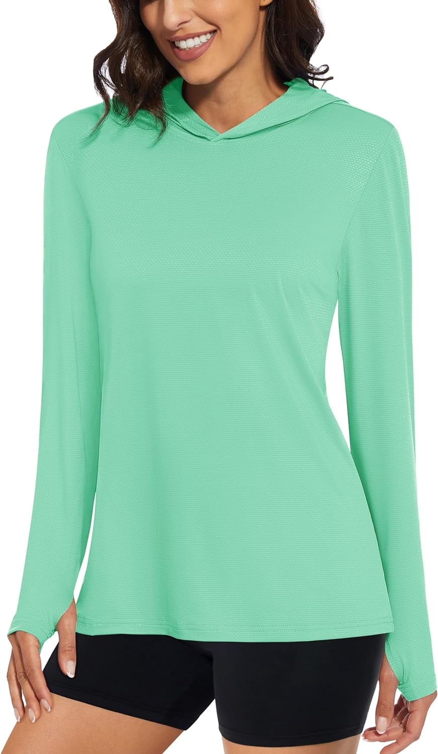 Women's Sun Hoodie UPF 50+ UV Protection Shirts Lightweight Quick Dry