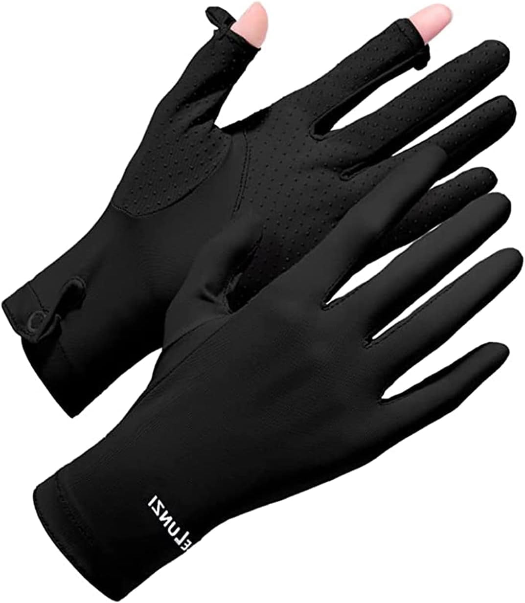 Women's Sun Protection Gloves, UPF 50+ UV Gloves, 2-Finger Opening, Breathable, Non-Slip Gloves for Golf, Cycling and Driving, Touchscreen Compatible