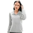 thumbnail image 1 of Women's Sun Protection Hoodie UPF 40+ Long Sleeve Coat Lightweight Breathable Running(Gray), 1 of 8