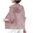 thumbnail image 1 of Women's Sun-Protective Cardigan Jacket Lightweight Breathable UPF Cover-Up Thin Layer Hooded Outdoor Beachwear Summer Essential, 1 of 3